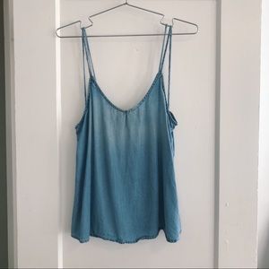 Blue Anthropologie Tank